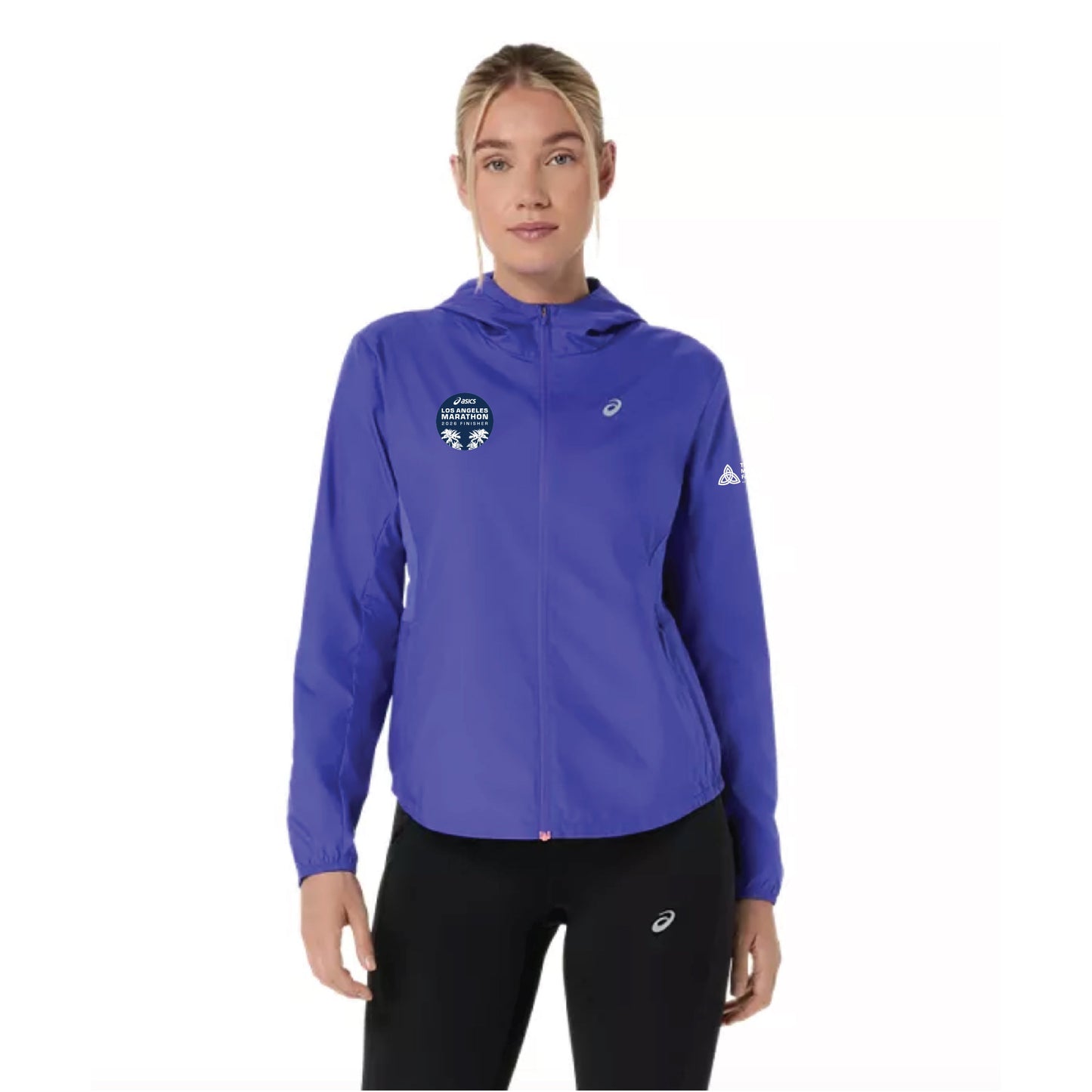 2026 ASICS Los Angeles Marathon FINISHER - ASICS Women's Silver Jacket Cobalt Burst (2012D148) (LA26-37)