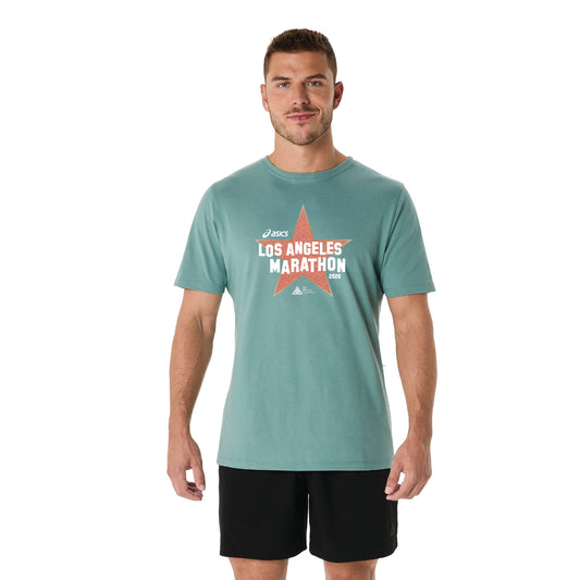 2026 ASICS Los Angeles Marathon - ASICS Men's Short Sleeve Tee Celadon (2011D028) (LA26-23)