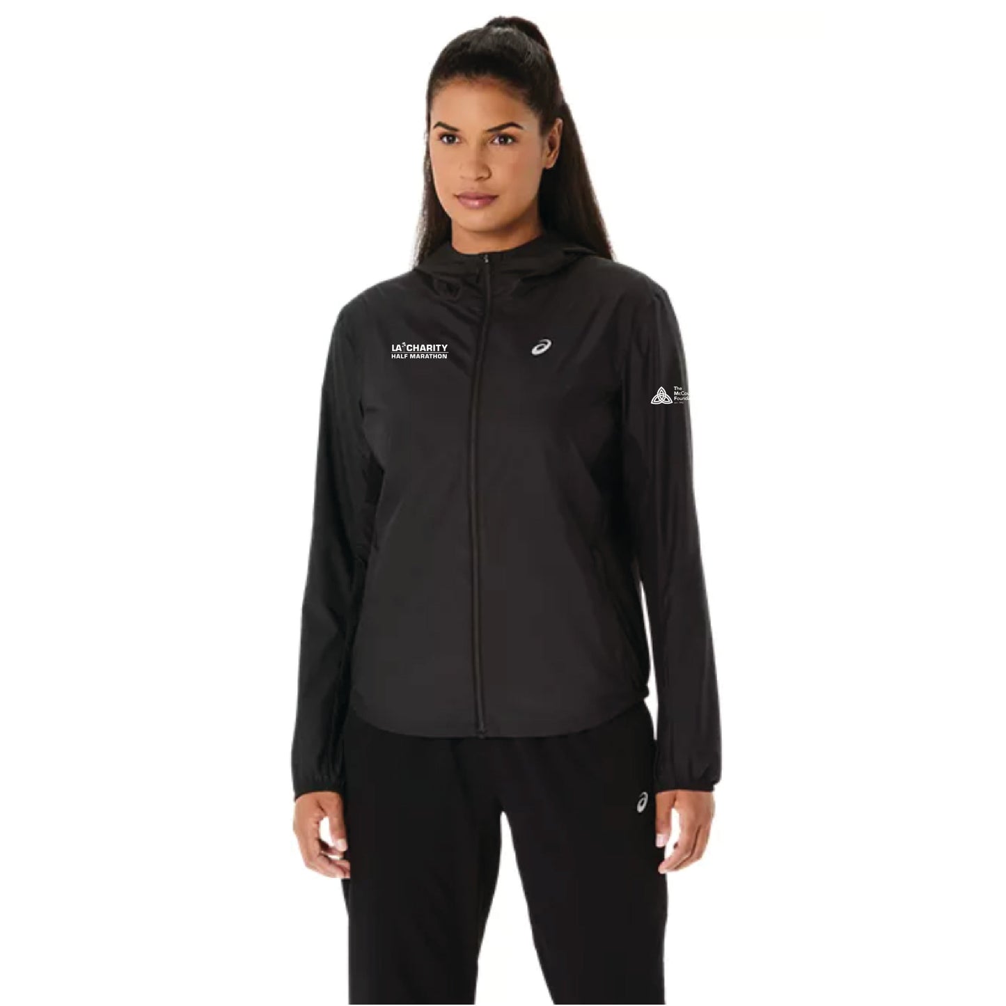2026 Los Angeles Charity Half Marathon - ASICS Women's Silver Jacket Black (2012D148) (LA26-22)
