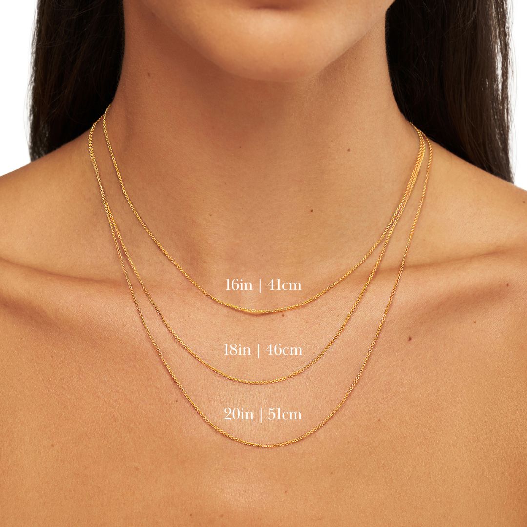Solid White Gold Initial and Pearl Drop Necklace