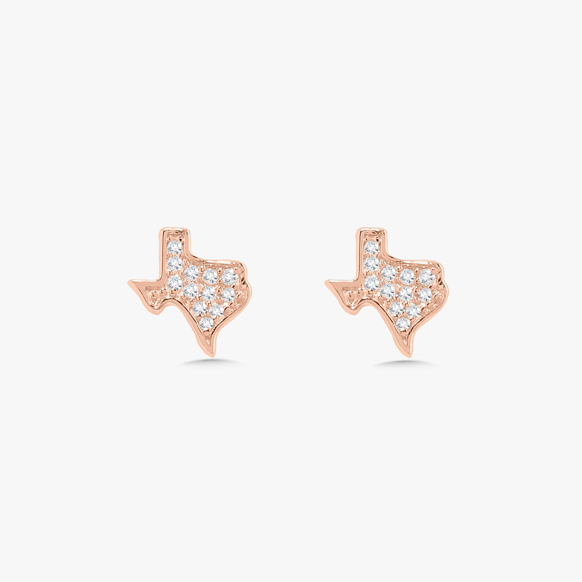 Lone Star Tiny Texas Diamond Stud Earrings