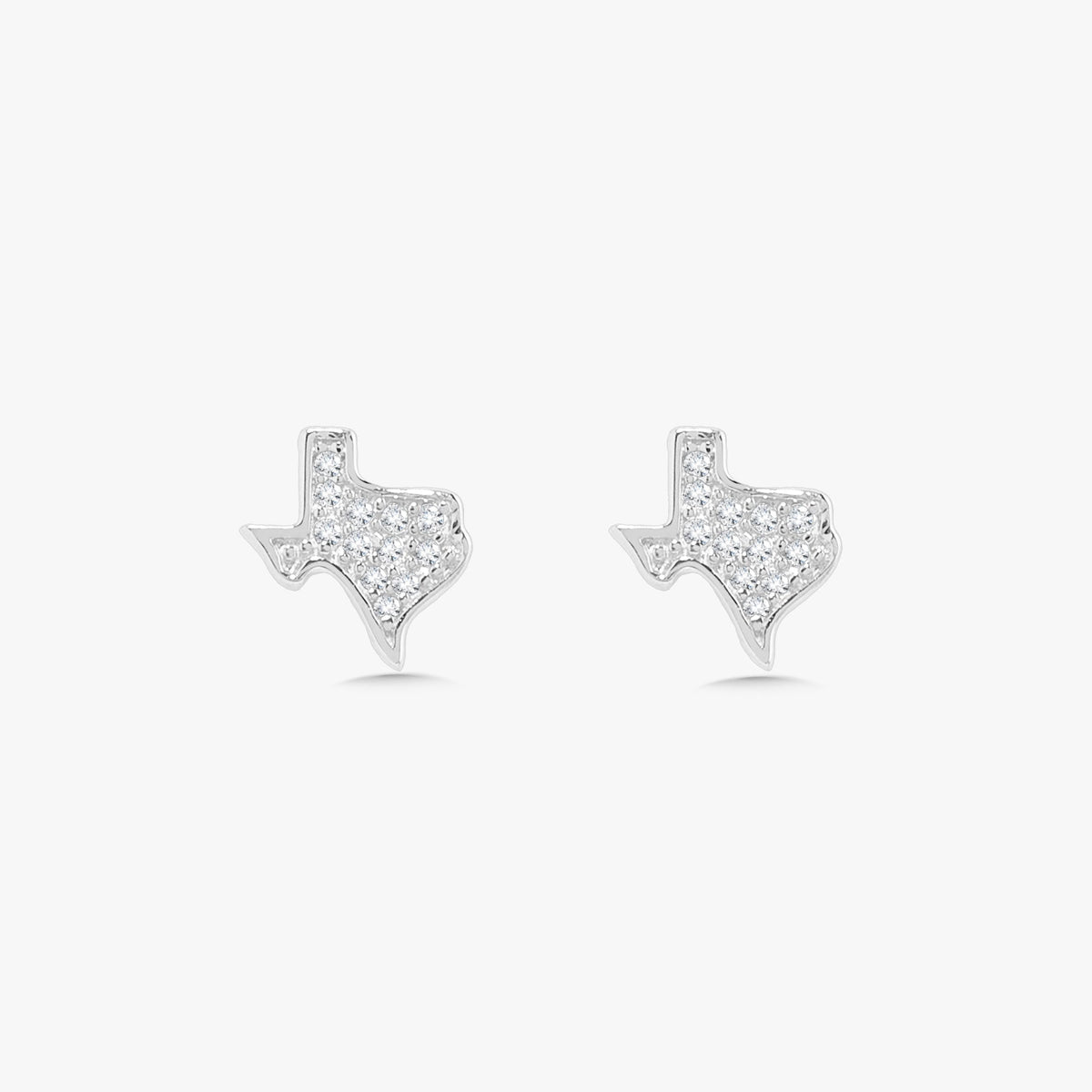 Lone Star Tiny Texas Diamond Stud Earrings