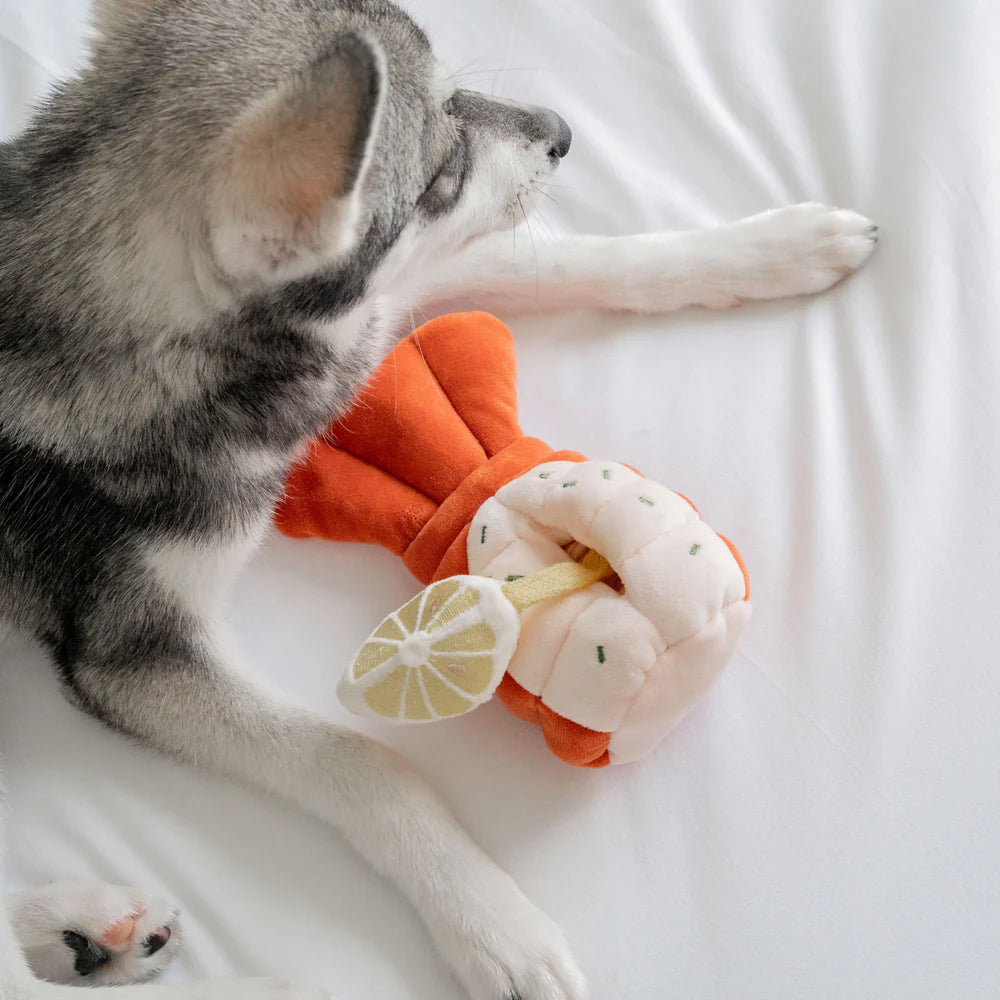 Grilled Lobster Nosework Dog Plush Toy