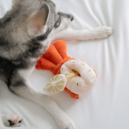 Grilled Lobster Nosework Dog Plush Toy