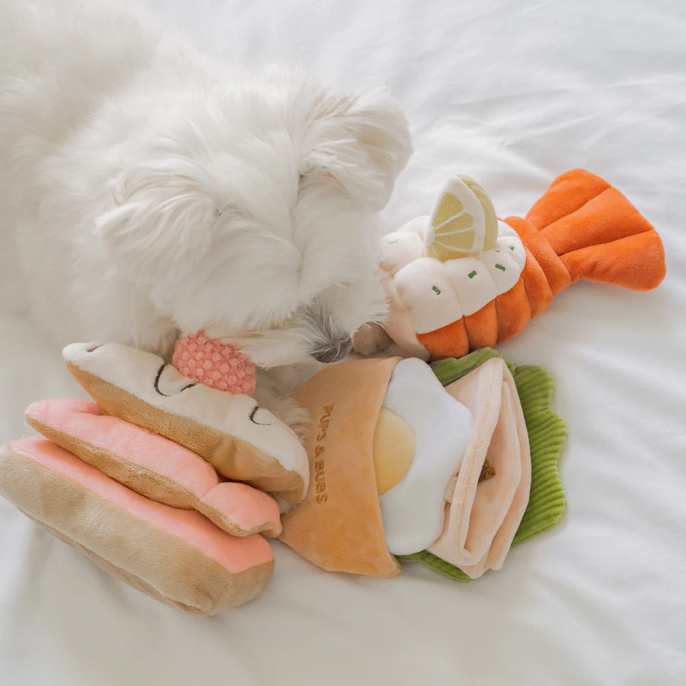 Grilled Lobster Nosework Dog Plush Toy