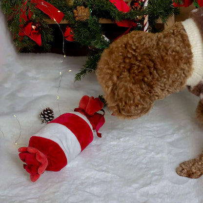 Peppermint Candy Nosework Dog Plush Toy