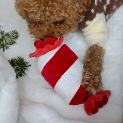 Peppermint Candy Nosework Dog Plush Toy