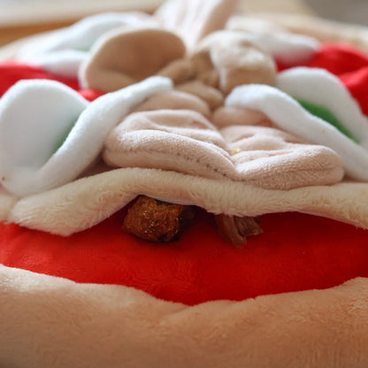 Pepperoni Pizza Snuffle Mat Plush Toy