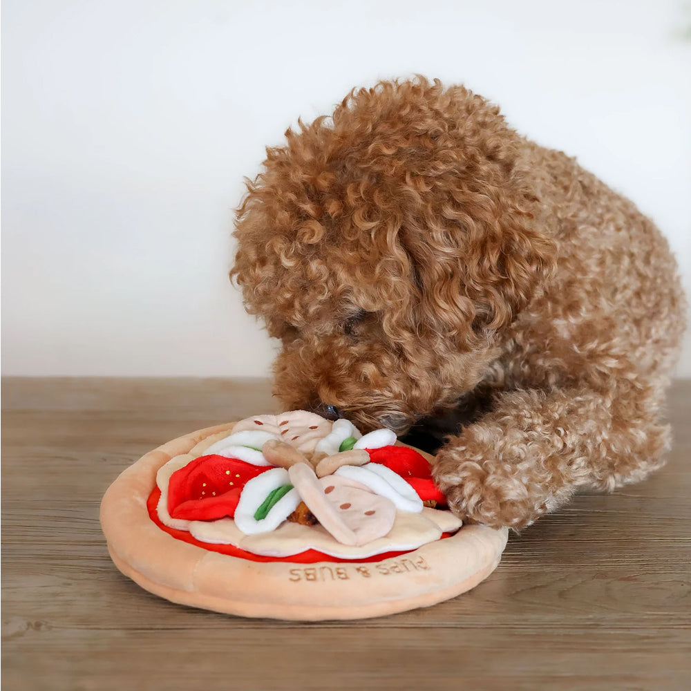 Pepperoni Pizza Snuffle Mat Plush Toy