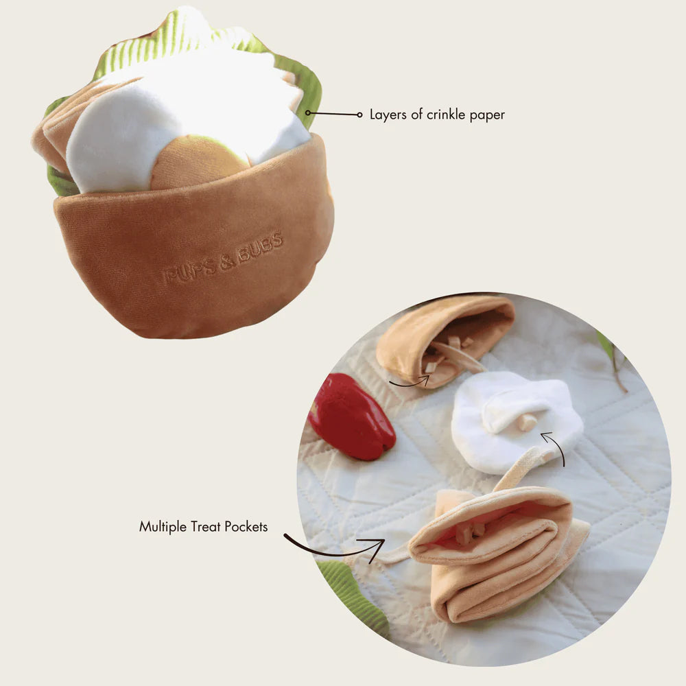Pita Pocket Nosework Dog Plush Toy