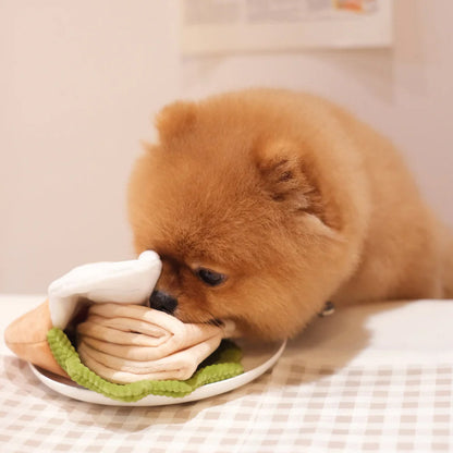 Pita Pocket Nosework Dog Plush Toy