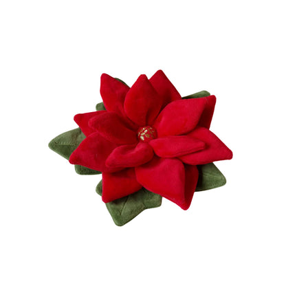 Snuffle Poinsettia Nosework Dog Plush Toy
