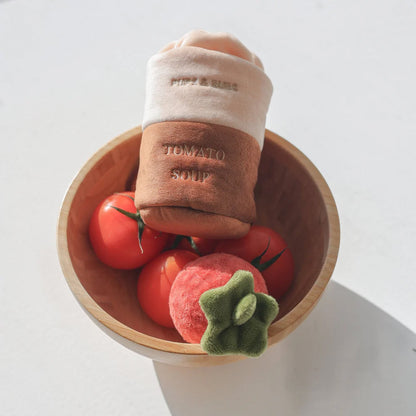 Tomato Soup Nosework Dog Plush Toy