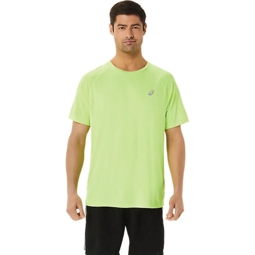 Asics Mens Ready Set Lyte Short Sleeve Hazard Green(2011C656)