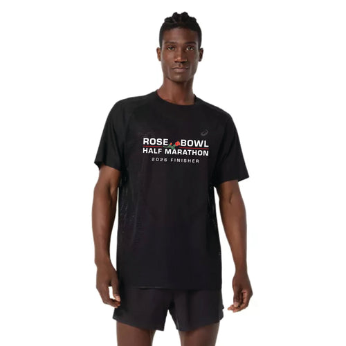 2026 Rose Bowl Half Marathon *FINISHER*  - ASICS Men's Metarun Short Sleeve Top (2011D510-001) (RB26-21)