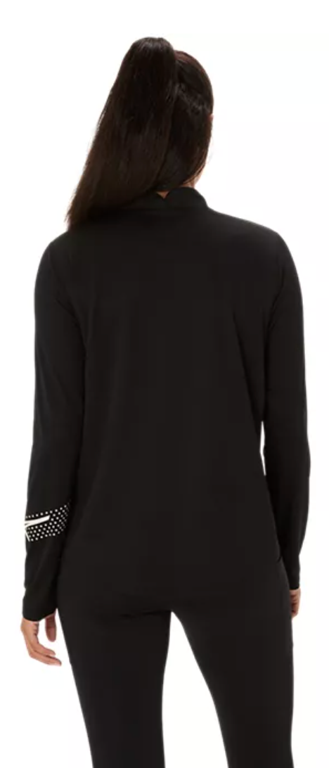 2026 ASICS Los Angeles Marathon FINISHER - ASICS Women's Icon 1/2 Zip Black (2012D175) (LA26-35)