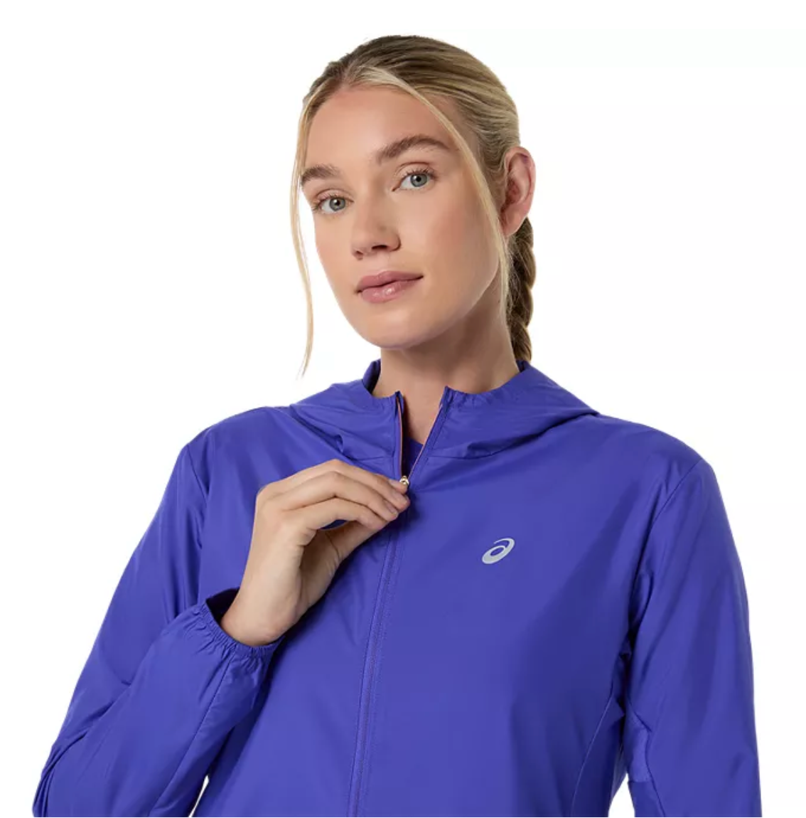 2027 ASICS Los Angeles Marathon-ASICS Women's Silver Jacket Cobalt Burst (2012D148)(LA27-12)
