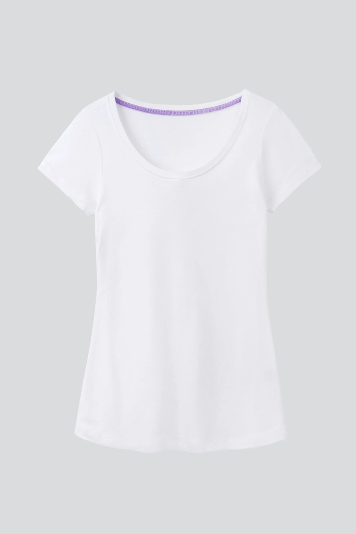 Scoop Neck Cotton Modal Blend T-shirt