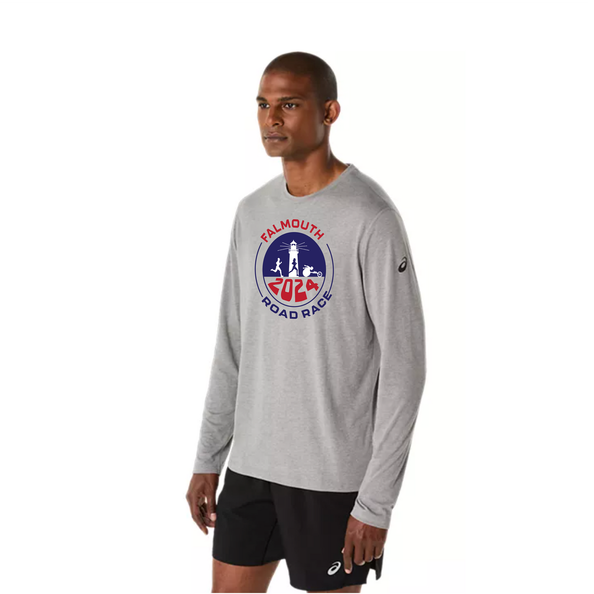 ASICS Men's Falmouth Road Race 2024 PR Long Sleeve Triblend Tee (2011D378-020) FRR31-24 (POS)