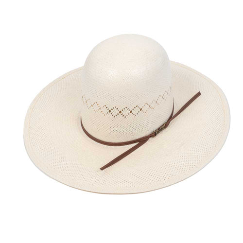 American Fancy Vent  4 1/4" Brim Open Crown Straw Hat