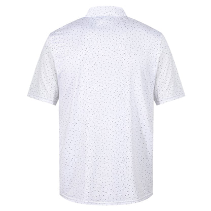 Island Green Dot Print Golf Sport Polo Shirt