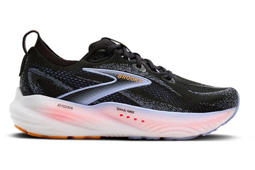 Brooks Womens Glycerin 22 - Black/Blue Heron/Orange (1204341B088)